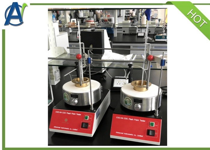 Manual Cleveland Open Cup Flash Point Tester with 0~800W Adjustable Heating Power for ASTM D92 and ISO 2592 Compliance